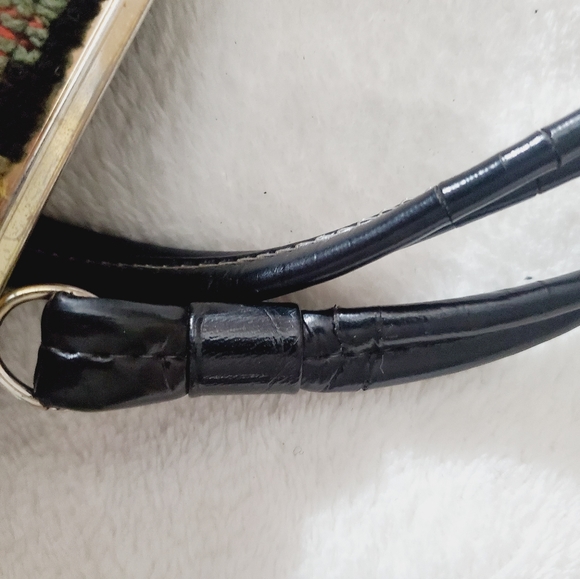 Stunning 1940's 50's needlepoint wool vintage purse bag floral handmade fall - Picture 13 of 16